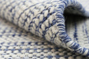 Silver Field Blue Reversible Wool Rug