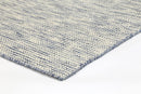 Silver Field Blue Reversible Wool Rug