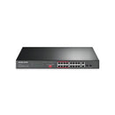 Mercusys Ms118Cp 16Port 10 100Mbps 2Port Gigabit Rackmount Switch