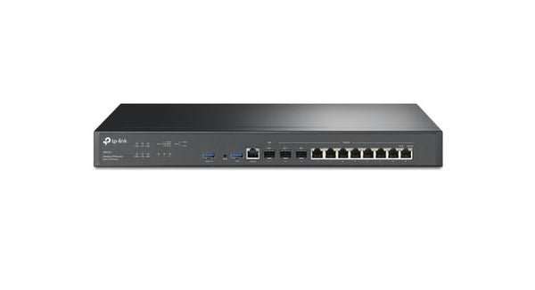 TP-Link ER8411 Omada VPN Router with 10G Ports 1× WAN and 1× WAN/LAN 10GE SFP+, 2× USB 3.0 Ports