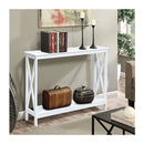 Industrial 2 Tier Narrow Console Table With Storage Shelf For Entryway