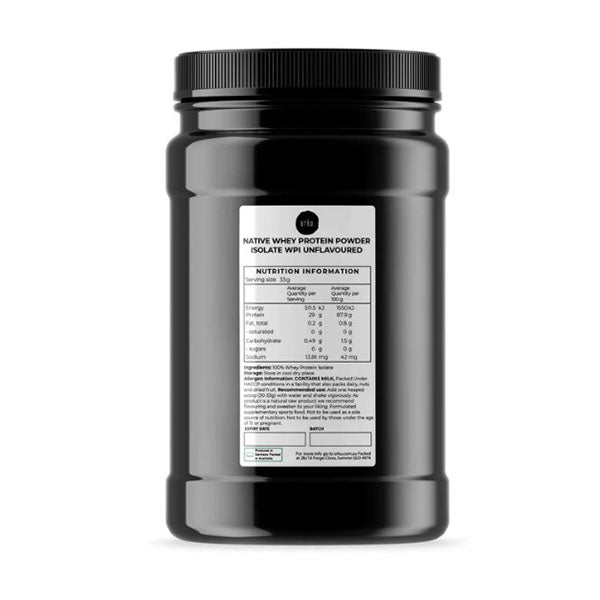 Native Unflavoured Whey Protein Isolate Powder Shake Wpi Supplement Tu ...
