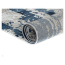 Navy Blue Historia Steel Classic Rug 200Cmx280Cm