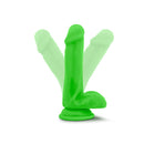 Neo Dual Density Cock With Balls 6In Neon Green