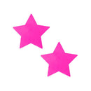 Neon Pink Starburst Starry Night Pasties 2 Pc