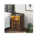 Bedside Table Usb Charger Outlet Led