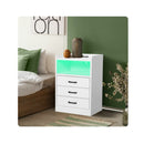 Bedside Table Usb Charger Outlet Led