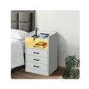 Bedside Table Usb Charger Outlet Led