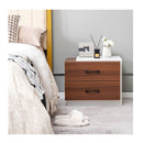 Modern Nightstand With 2 Storage Drawers For Bedroom
