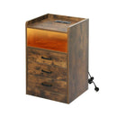 Bedside Table Usb Charger Outlet Led