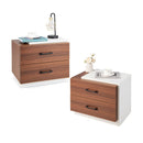 Modern Nightstand With 2 Storage Drawers For Bedroom