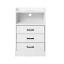 Bedside Table Usb Charger Outlet Led