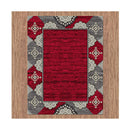 Non Shedding Pile Polypropylene Red Rug 240 X 330Cm