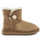 Premium Double Face Sheepskin Short Button Boot Size 6M 7W Us