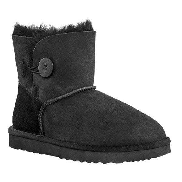 Premium Double Face Sheepskin Short Button Boot Size 11M 12W Us