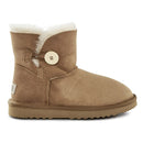 Premium Double Face Sheepskin Short Button Boot Size 11M 12W Us