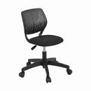 Ergonomic Office Chair Armless Study Chair Height Adjustable for Girls Boys Teens Black