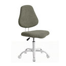 Armless Office Chair Ergonomic Soft Fleece Height Adjustable Vanity Desk Chair Green