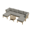 6 Piece Outdoor Lounge Sofa Set Garden Furniture