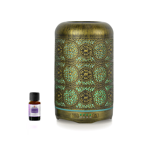 Mbeat Activiva Metal Essential Oil And Aroma Diffuser Vintage Gold