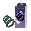 Maia Onyx Grey Cock Ring Set Set Of 3 Sizes
