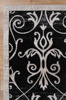 Ember Glen Black Cream Contemporary Rug
