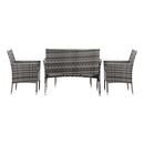 Outdoor Furniture Lounge Setting Chairs Table Wicker Set Patio