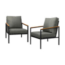 Outdoor Chair Patio Armchair with Cushions 2PCS