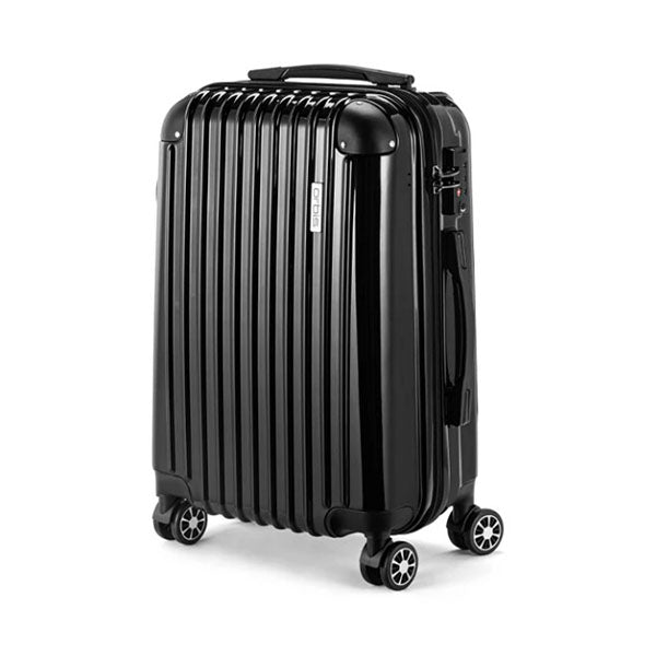 2 Piece Tahiti Spinner Luggage Suitcase Set Black