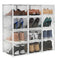 Shoe Storage Display Box Front Drop Set Of 12