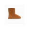 Genuine Australian Sheepskin Unisex Boots Short Classic Suede Chestnut