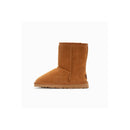 Genuine Australian Sheepskin Unisex Boots Short Classic Suede Chestnut