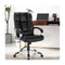 Height Adjustable Leather Executive Chair with Padded Armrest for Office
