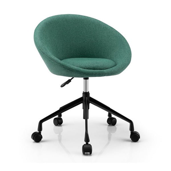Armless Desk Chairs with Curved Backrest for Office Bedroom
