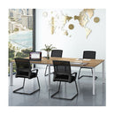 Office Guest Chair With Lumbar Support And Sled Base 2 Pieces