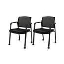 Office Mesh Chairs With Armrests And Wheels