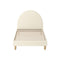 Bed Frame Arched Beds Platform Beige Fabric