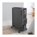 Oil Free Column Heater With Thermostat And Turbo Fan In Black