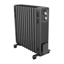 Oil Free Column Heater With Thermostat In Black