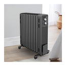 Oil Free Column Heater With Thermostat In Black