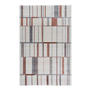 Old Rose Contemporary Sevilla Grid Rug 240Cmx330Cm