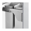 Optum 56L Triple Slide Out Waste Bin Soft Close 600Mm Side Mounted