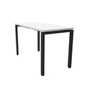 Opulent Profile Steel Frame Table 1200 X 600Mm Natural White Black