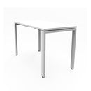 Opulent Profile Steel Frame Table 1200 X 600Mm Natural White White