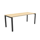 Opulent Profile Steel Frame Table 1800 X 750Mm Natural Oak Black