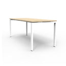 Opulent Profile Steel Frame Table 1800 X 750Mm Natural Oak White