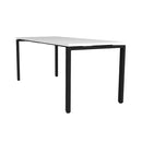 Opulent Profile Steel Frame Table 1800 X 750Mm Natural White Black