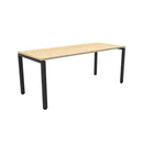 Opulent Profile Steel Frame Table 2100 X 750Mm Natural Oak Black