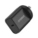 Otterbox 20W Usb C Type I Fast Wall Charger Black Compact Drop Tested