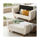 Ottoman 124 X 52 X 41Cm Footrest Stool Bench Padded Storage Box
